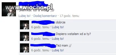 Pisze sama do siebie