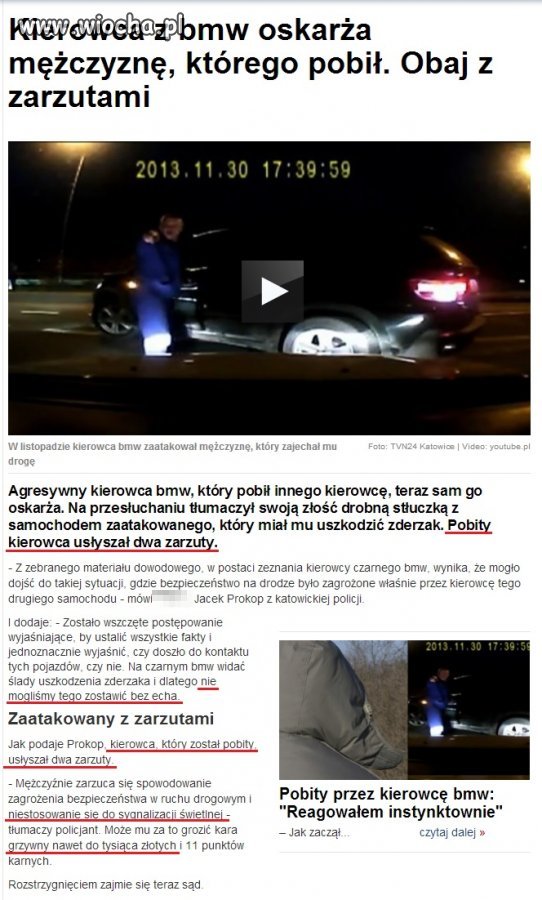 Pobity kierowca usłyszał zarzuty