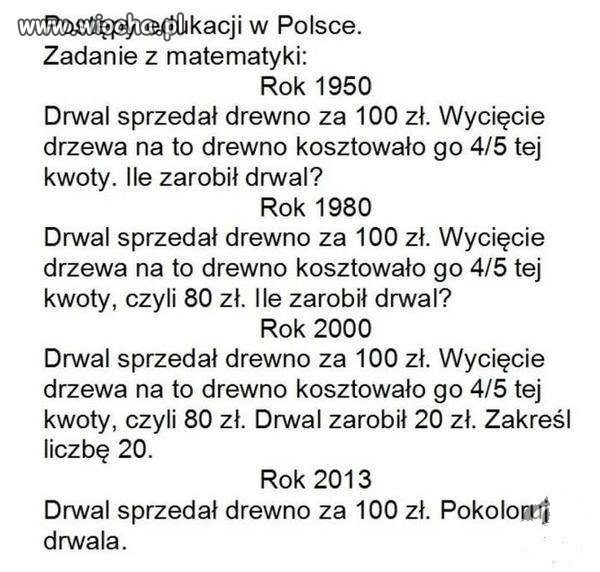 Postęp edukacji na przestrzeni lat