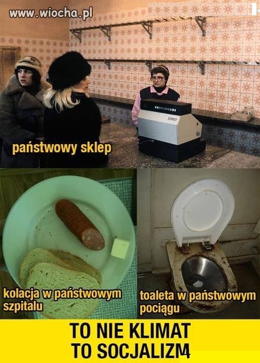 To nie klimat to socjalizm