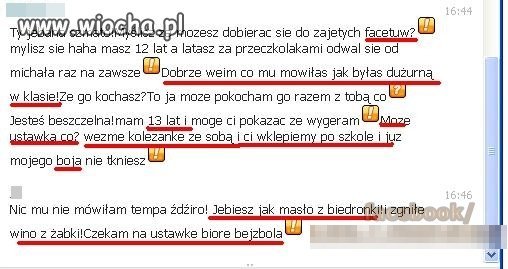 Kłótnia nastolatek o chłopaka