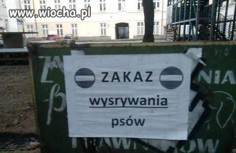 Bardzo ciekawy zakaz