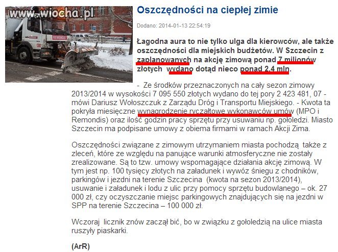 Oszczędności - wydać 1/3 budżetu na 1/3 zimy 