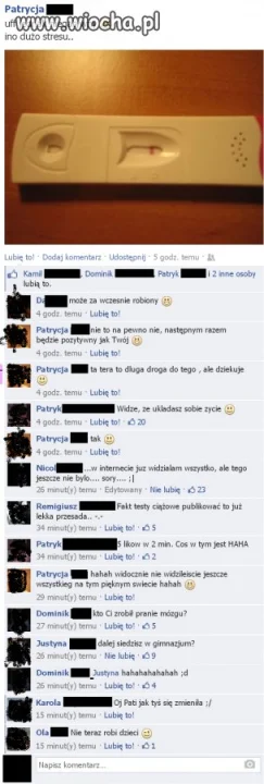 Negatywny test ciążowy