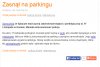 Zasnął na parkingu