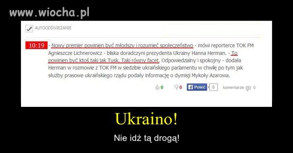 I będzie po Ukrainie