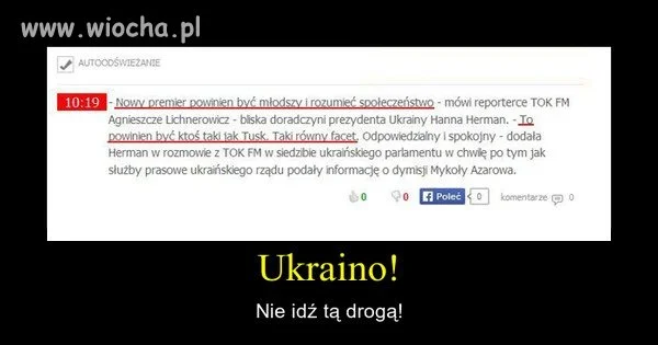 I będzie po Ukrainie