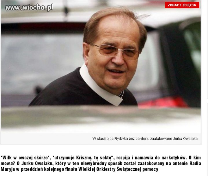 Owsiak rozpija i NAMAWIA do narkotyków?