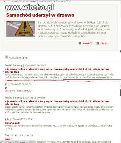 Chyba mróz mu zaszkodził
