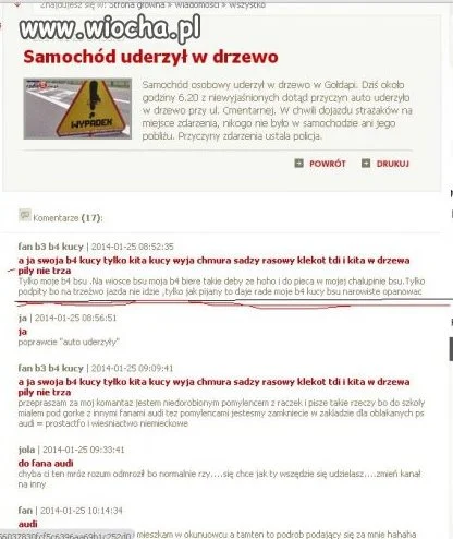 Chyba mróz mu zaszkodził
