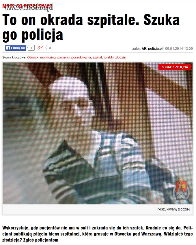 Szpitalny złodziej