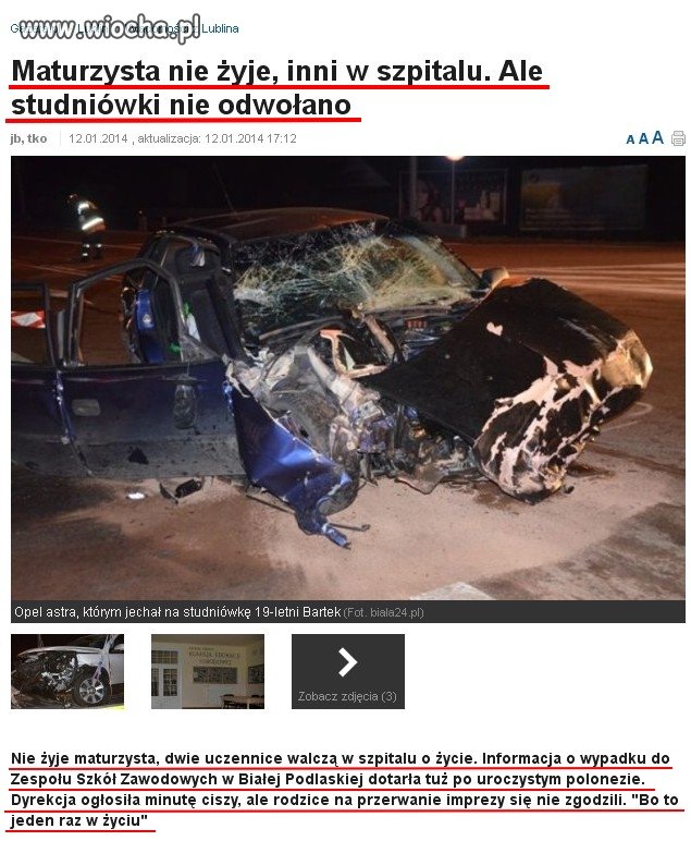 "Bo by się bigos zmarnował"...