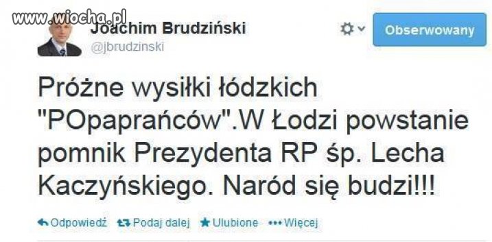 Jako Łodzianin jestem zachwycony... 