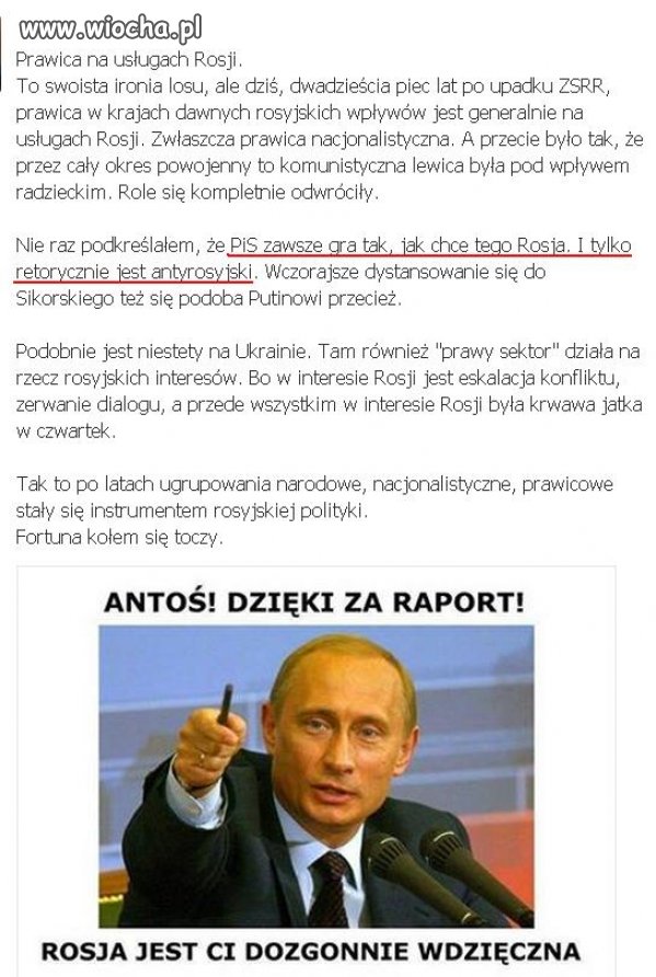 Prawica na usługach Rosji. 