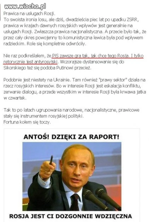 Prawica na usługach Rosji. 