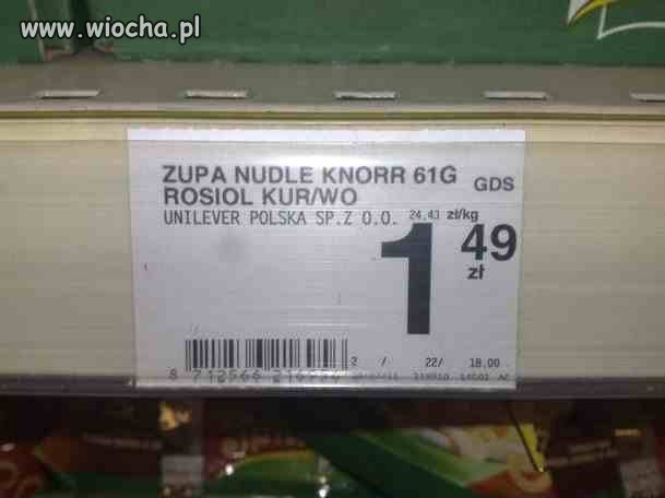 Zupa nudle knorr