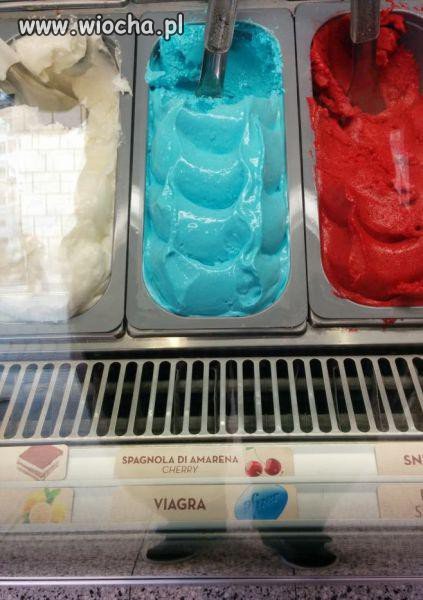 Lody o smaku Viagry 