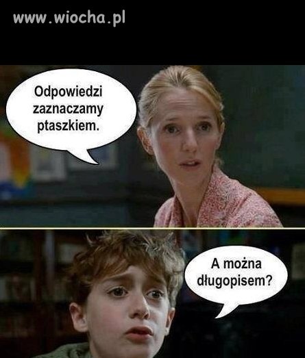 Ptaszkiem czy długopisem?