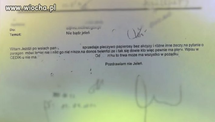 Mały donosik na ,,sonsiada ,chandlaża " 