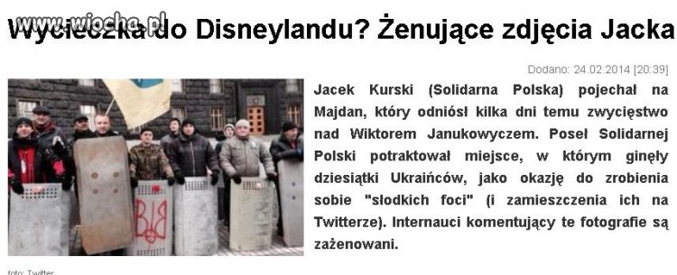 Następnemu nasze państwo wycieczkę zafundowało 