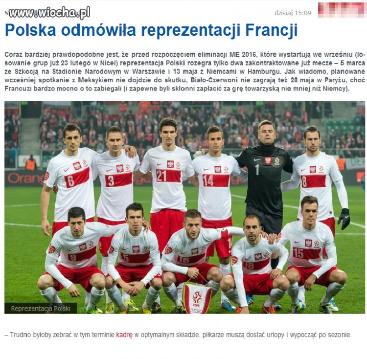 Polska już z byle kim nie chce grać 