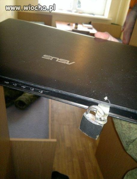 Blokada na laptopa...