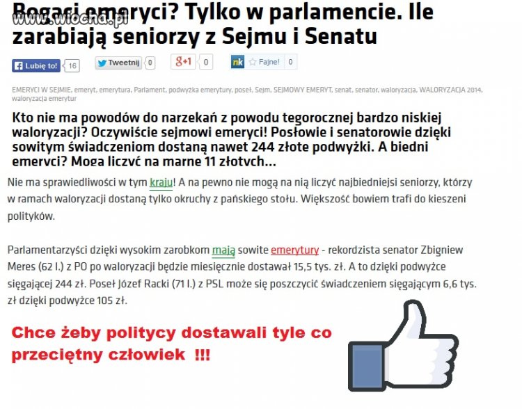 Pasożyty żyją jak króle, a biedny emeryt??