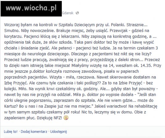Nasz kochany NFZ...