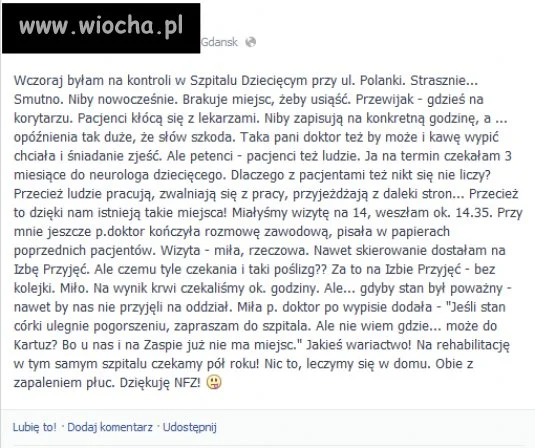 Nasz kochany NFZ...