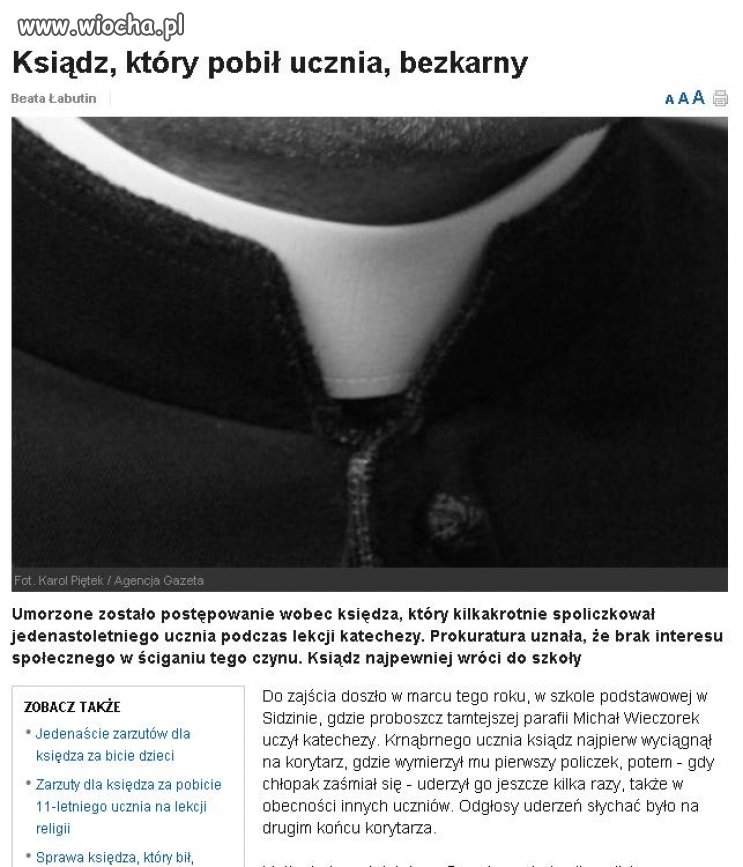 Jak widać oni mogą bezkarnie bić wasze dzieci...