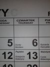 ŚRODA POPIELCOWA w czwartek...