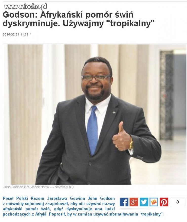 Niech ten pan wraca do Afryki...