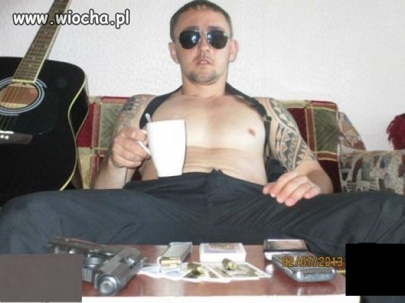 Prawdziwy gangster odpoczywa tak 