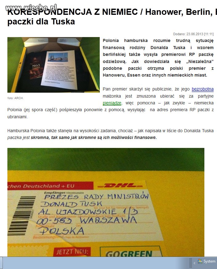 Polacy na emigracji pamiętają o swoim premierze