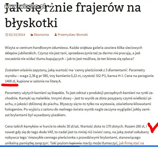 W tym kraju najlepiej robi się kase na frajerach
