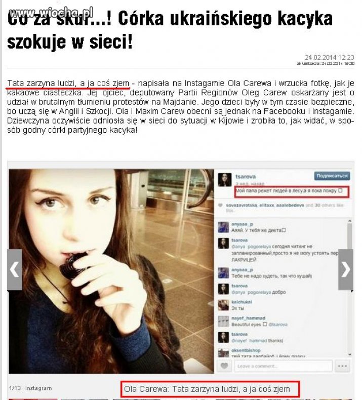 Tata zarzyna ludzi, a ja coś zjem...