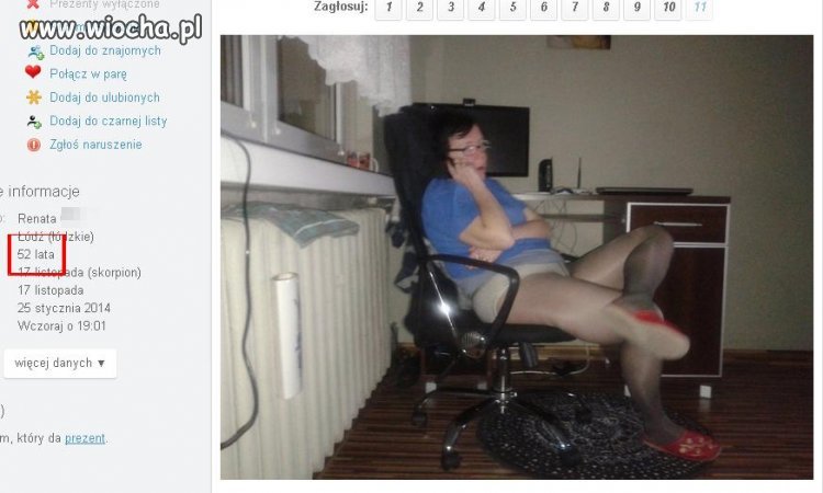 Renatka 52 latka tak się na fotce lansuje...