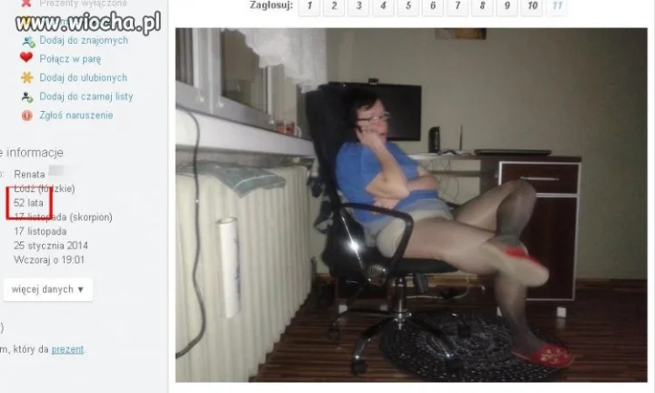 Renatka 52 latka tak się na fotce lansuje...