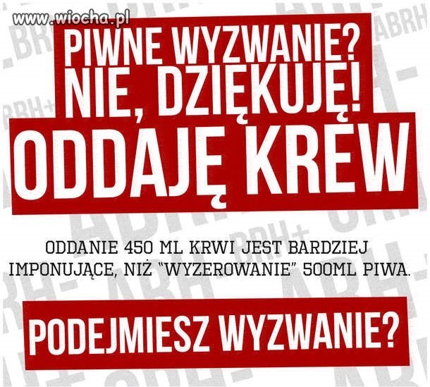 Pić piwo to każdy potrafi.