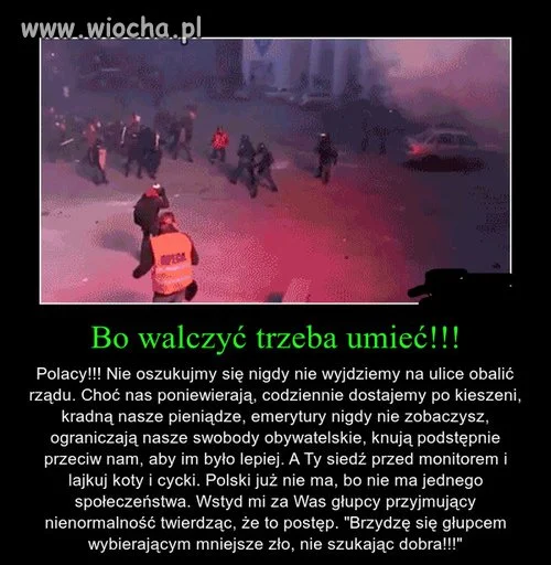 "Wstyd mi za was...!  "