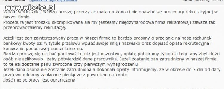 Nasza wiocha codzienna na rynku pracy