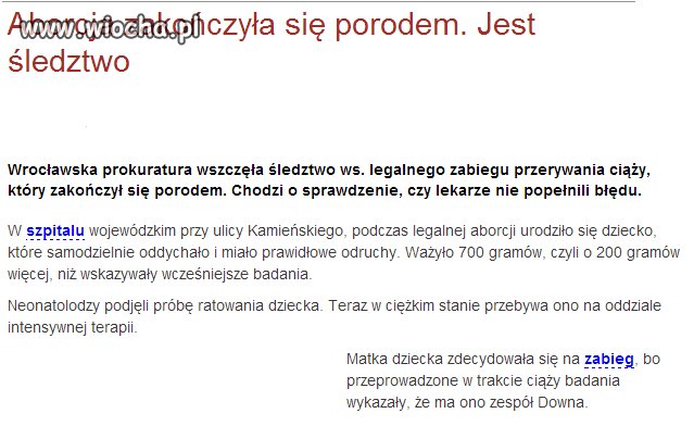 Jest śledztwo...