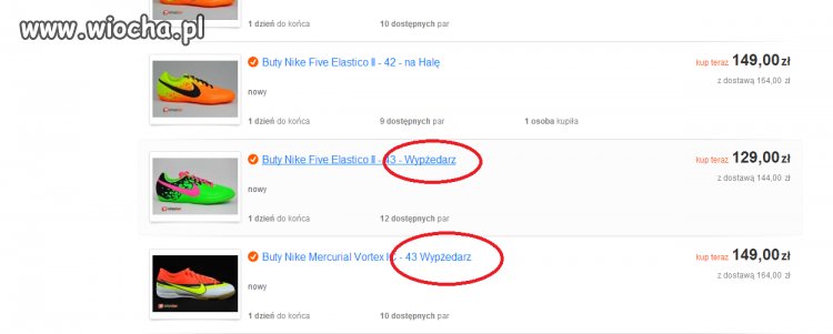 Wypżedarz na Allegro