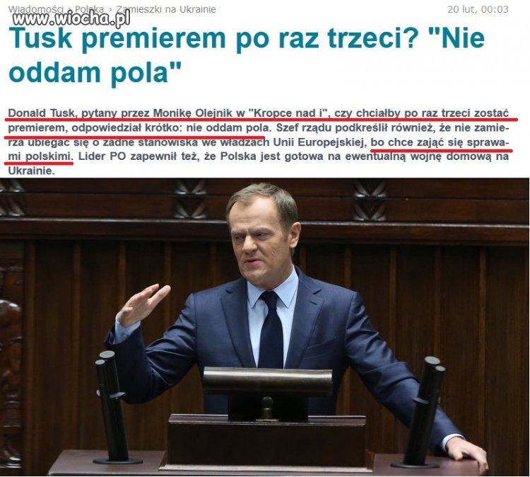 Tusk PO raz trzeci.