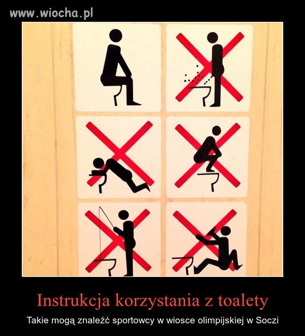Instrukcja korzystania z toalety w Soczi