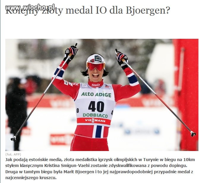 Zawodniczka zdyskwalifikowana za doping