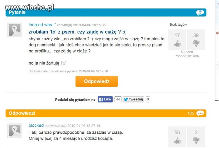"zrobiłam 'to' z psem"