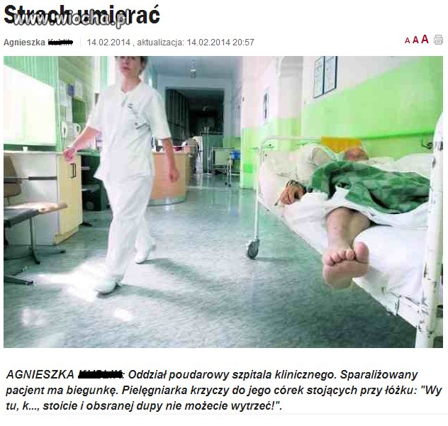Czy ktoś z nas chce dożyć???
