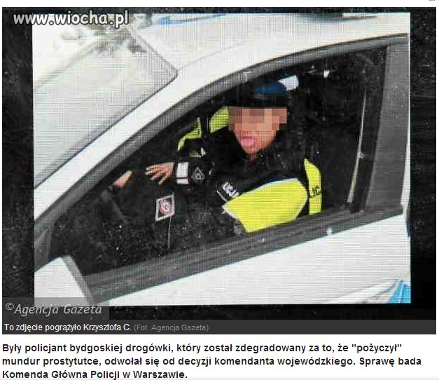 Haha prostytutka i mundur z jęzorem