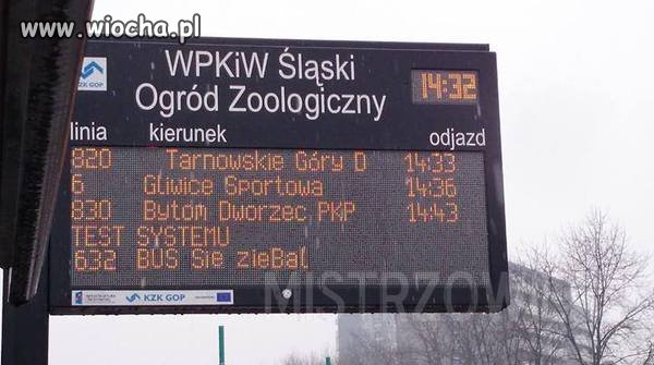 Test tablicy informacyjnej